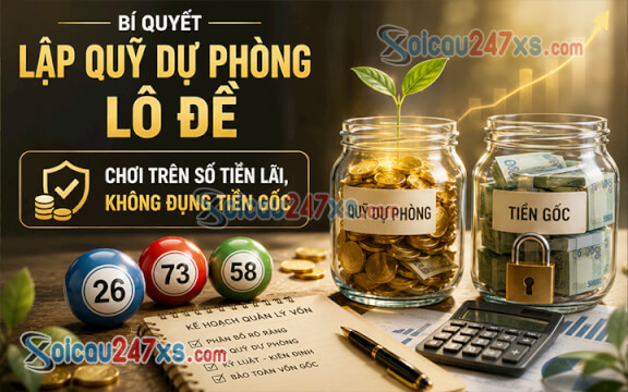 Bí quyết lập quỹ dự phòng lô đề: Chơi trên số tiền lãi, không đụng tiền gốc