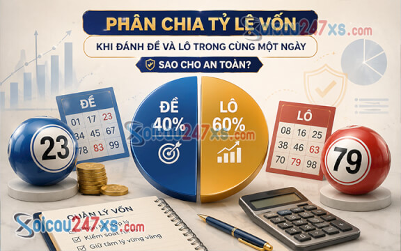 Phân chia tỷ lệ vốn khi đánh Đề và Lô trong cùng một ngày sao cho an toàn?