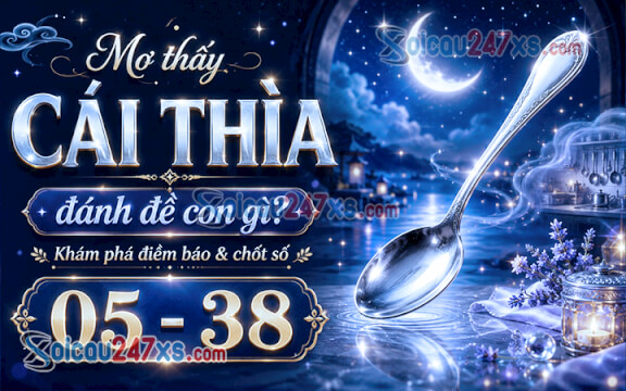 Mơ thấy cái Thìa đánh đề con gì? Khám phá điềm báo & chốt số (05 - 38)