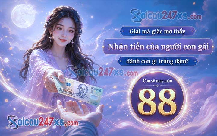 Giải mã giấc mơ thấy Nhận tiền của người con gái đánh con gì trúng đậm?