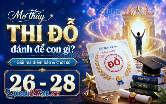 Mơ thấy Thi đỗ đánh đề con gì? Giải mã điềm báo & chốt số (26 - 28)