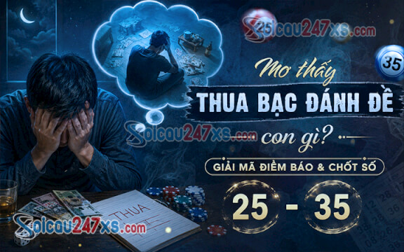 Mơ thấy Thua bạc đánh đề con gì? Giải mã điềm báo & chốt số (25 - 35)