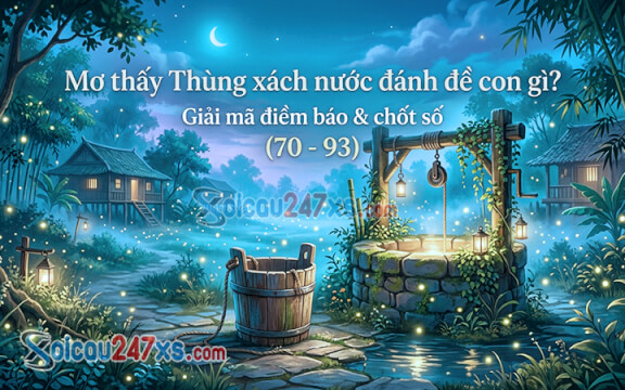Mơ thấy Thùng xách nước đánh đề con gì? Giải mã điềm báo & chốt số (70 - 93)