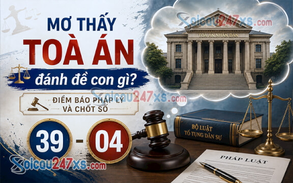 Mơ thấy toà án đánh đề con gì? Điềm báo pháp lý và chốt số (39 - 04)
