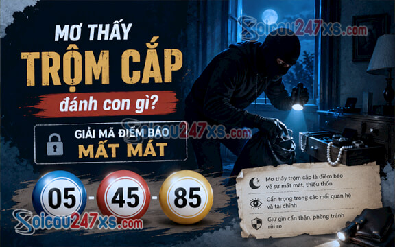 Mơ thấy trộm cắp đánh con gì? Giải mã điềm báo mất mát (05-45-85)
