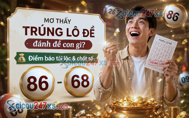 Mơ thấy trúng lô đề đánh đề con gì? Điềm báo tài lộc & chốt số (86-68)