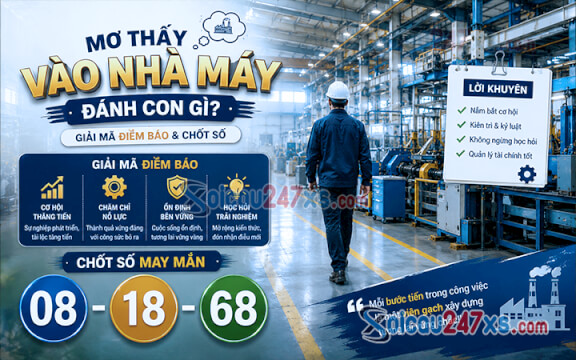 Mơ thấy vào nhà máy đánh con gì? Giải mã điềm báo & chốt số (08-18-68)
