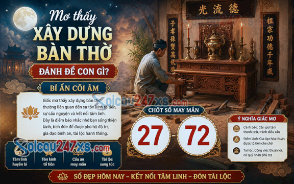 Mơ thấy xây dựng bàn thờ đánh đề con gì? Bí ẩn cõi âm (27-72)