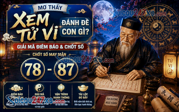 Mơ thấy xem tử vi đánh đề con gì? Giải mã điềm báo & chốt số (78-87)