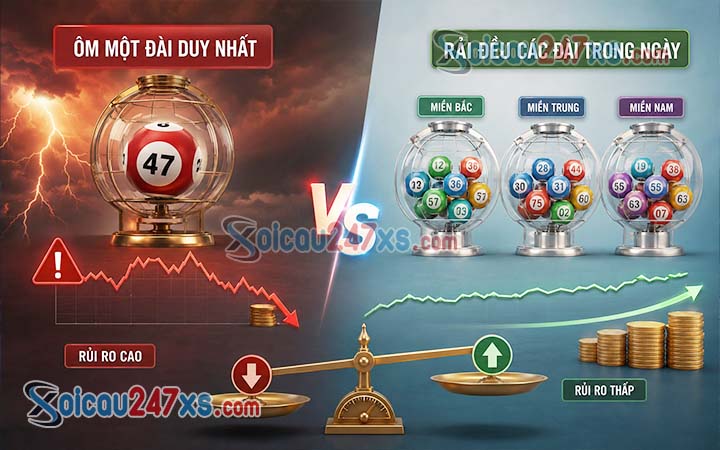So sánh biên độ rủi ro: Ôm một đài duy nhất hay rải đều các đài trong ngày?