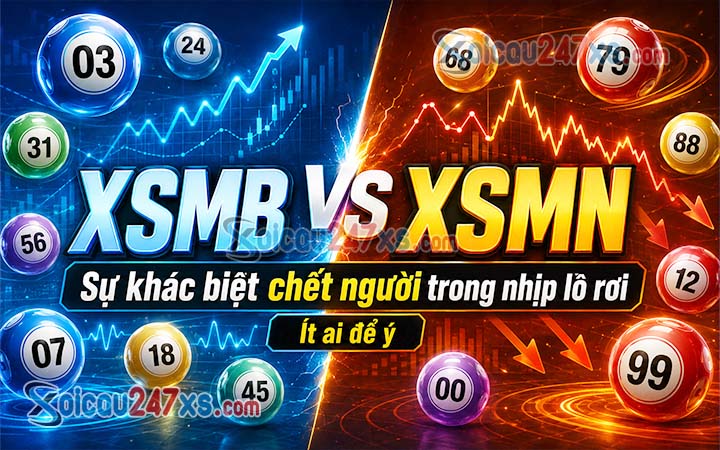 XSMB vs XSMN: Sự khác biệt chết người trong nhịp lô rơi mà ít ai để ý