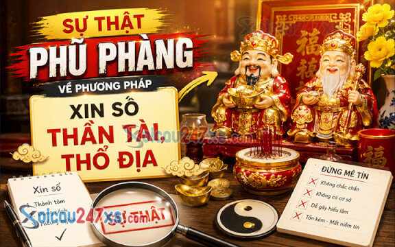 Sự thật phũ phàng về phương pháp xin số Thần Tài, Thổ Địa
